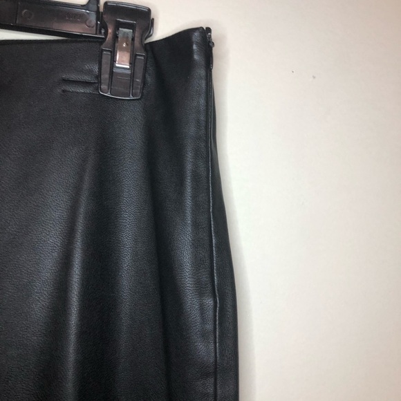 Zara Basic Black Leather Pants Size Large - Picture 3 of 11